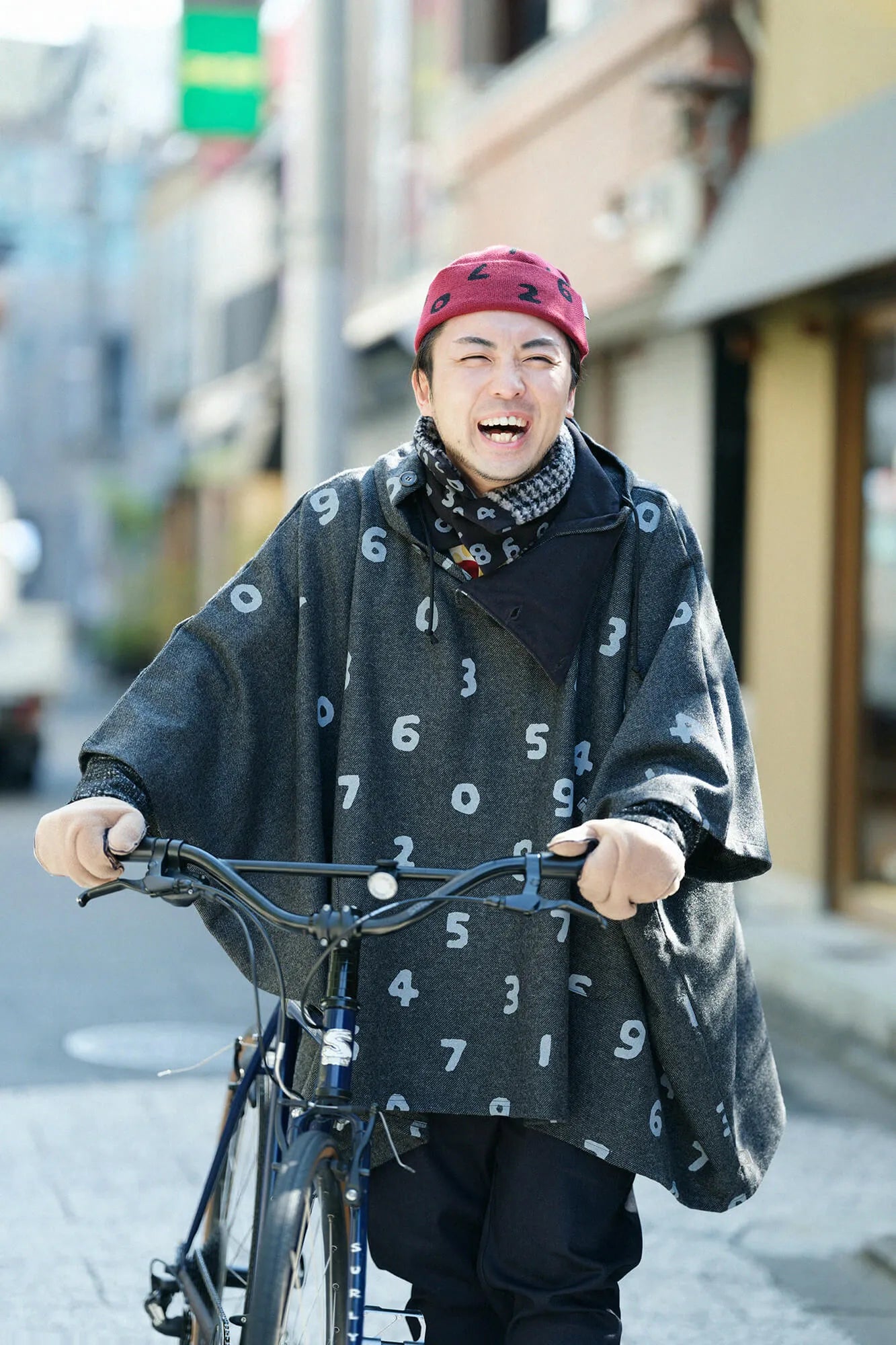 BIKEニットキャップ／SO-SU-U 上下（しょうか） 臙脂色（えんじいろ）