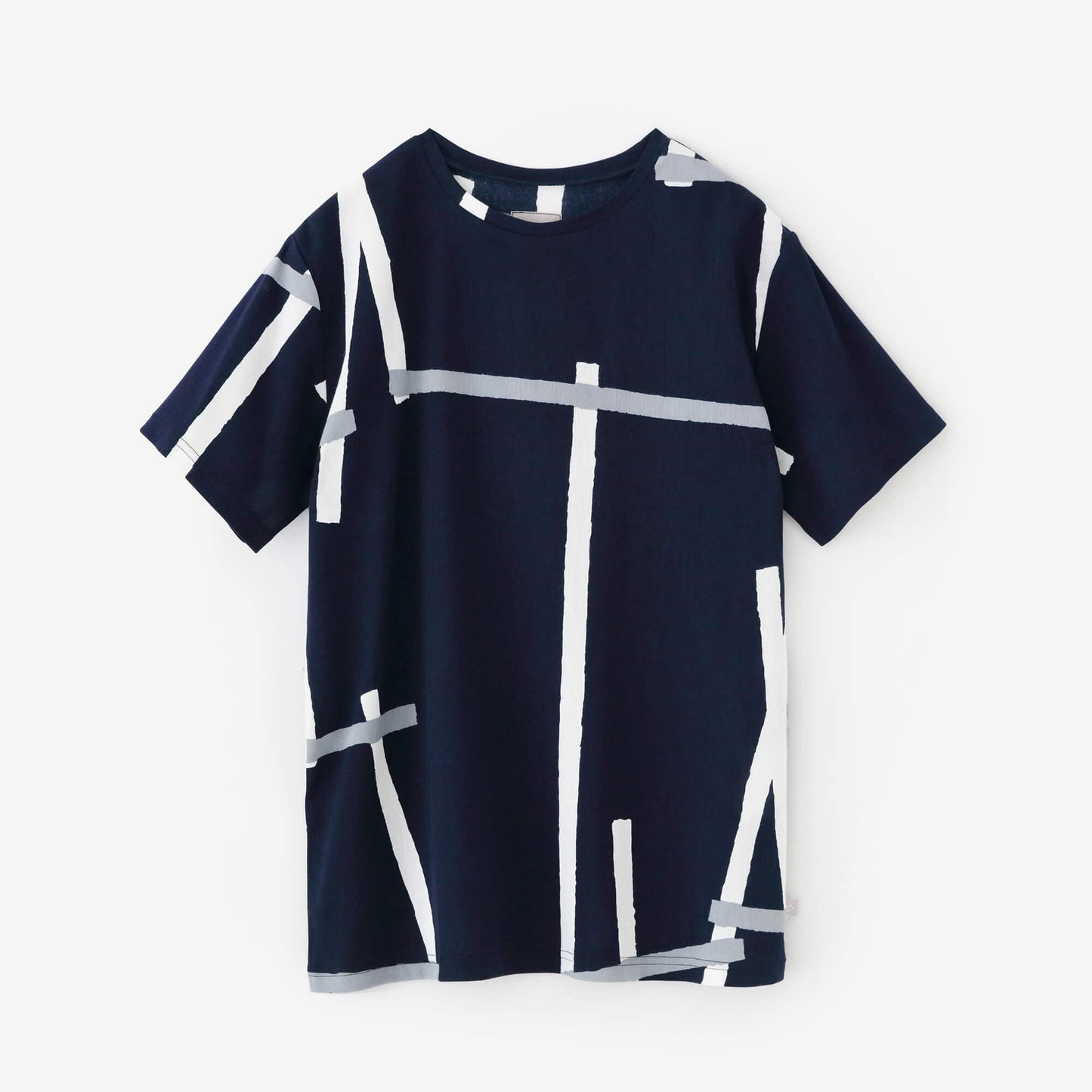 高島縮 40/40 半袖Tシャツ／鳶（とび）