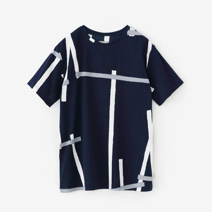 高島縮 40/40 半袖Tシャツ／鳶（とび）