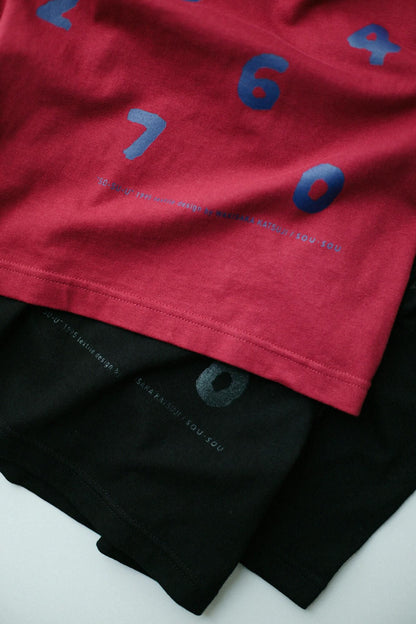 SO-SU-U 長袖Tシャツ2 [5.6]／ブラック×ブラック