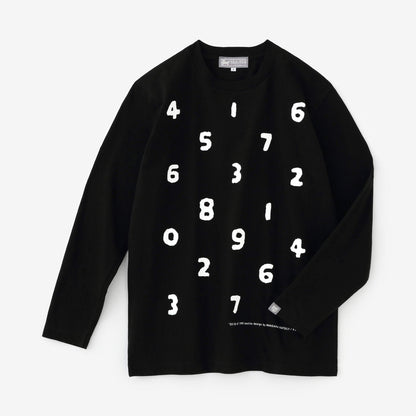 SO-SU-U 長袖Tシャツ [5.6]／ブラック×ホワイト