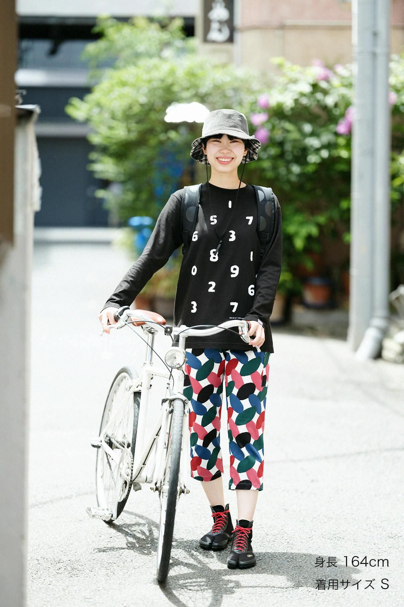 SO-SU-U 長袖Tシャツ [5.6]／ブラック×ホワイト