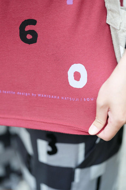 SO-SU-U 四味（よつみ） 半袖Tシャツ[5.0]／バーガンディ