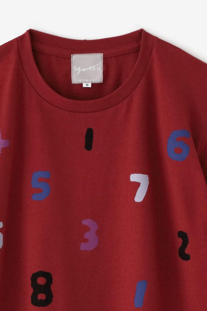 SO-SU-U 四味（よつみ） 半袖Tシャツ[5.0]／バーガンディ