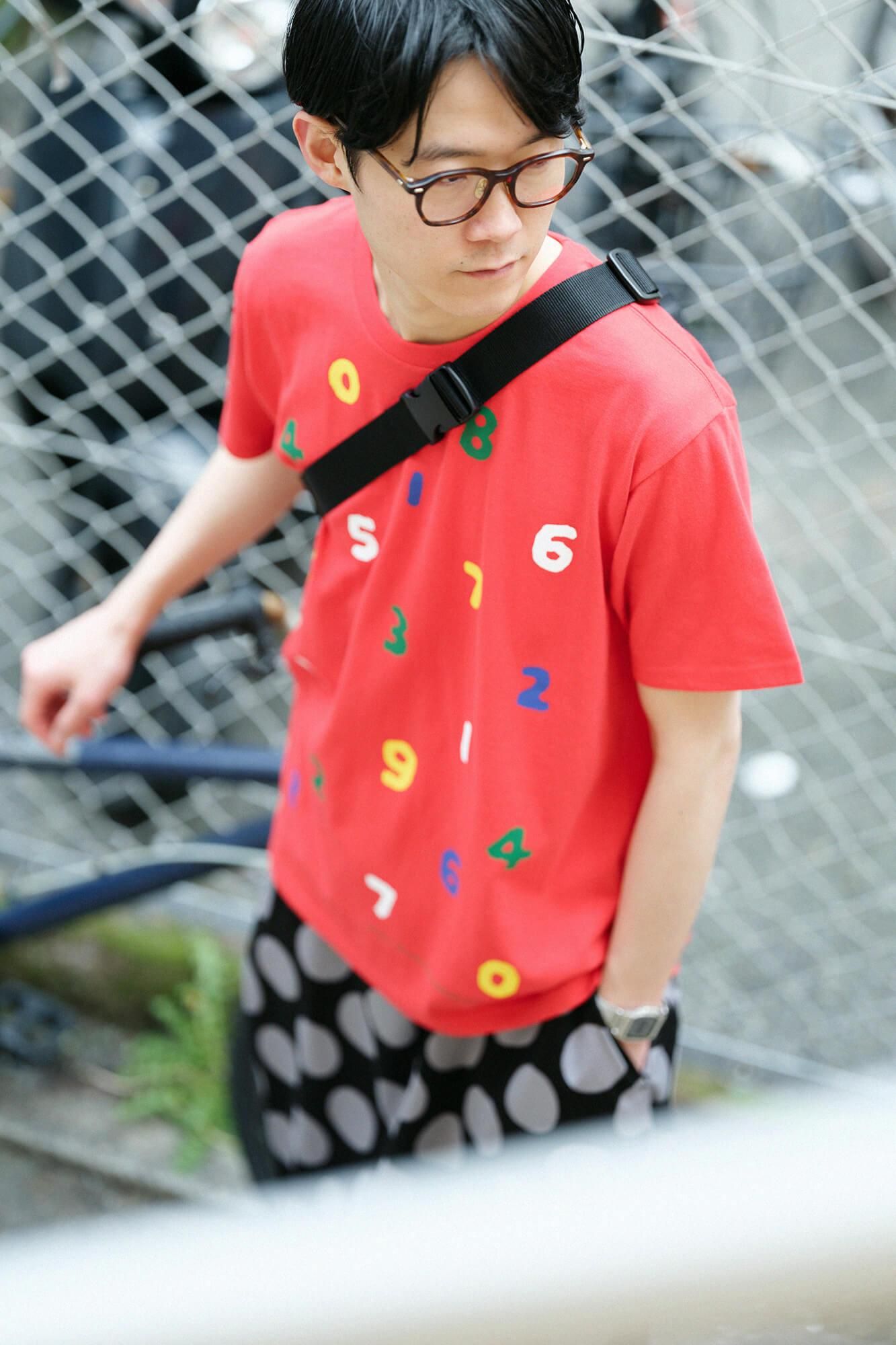 SO-SU-U 四味（よつみ） 半袖Tシャツ[5.0]／レッド