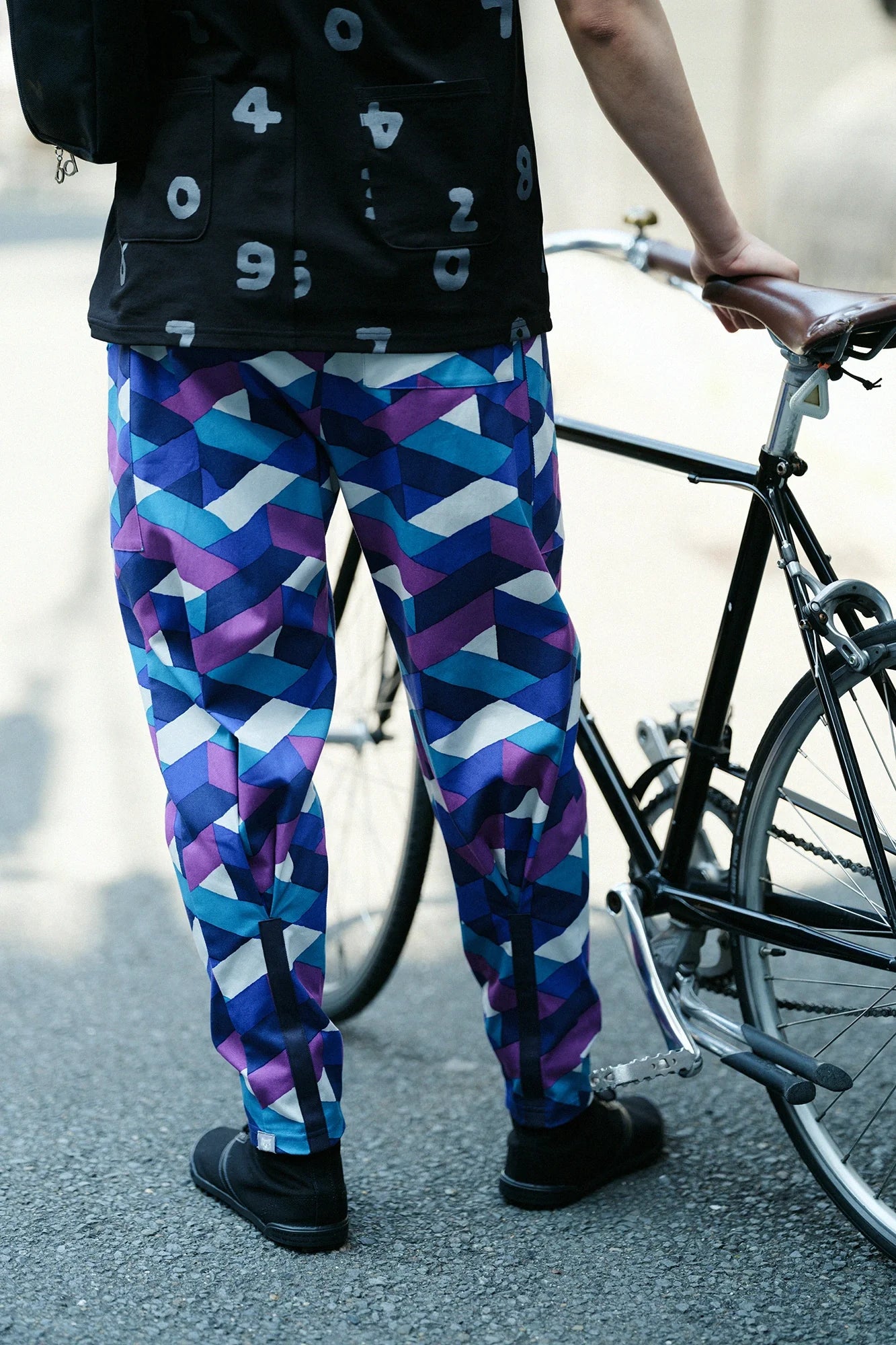 ストレッチツイル BIKEジョードプル／たがいちがい▲