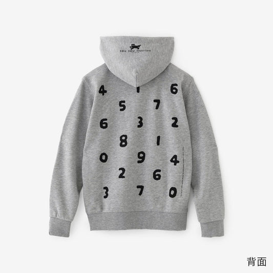 SO-SU-U デポルターレ ZIP UP スウェットパーカー[9.7]／ヘザーグレー