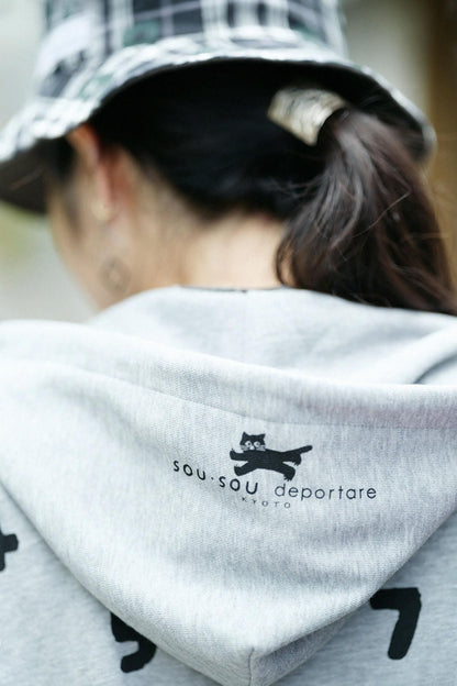SO-SU-U デポルターレ ZIP UP スウェットパーカー[9.7]／ヘザーグレー