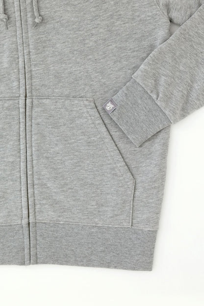 SO-SU-U デポルターレ ZIP UP スウェットパーカー[9.7]／ヘザーグレー
