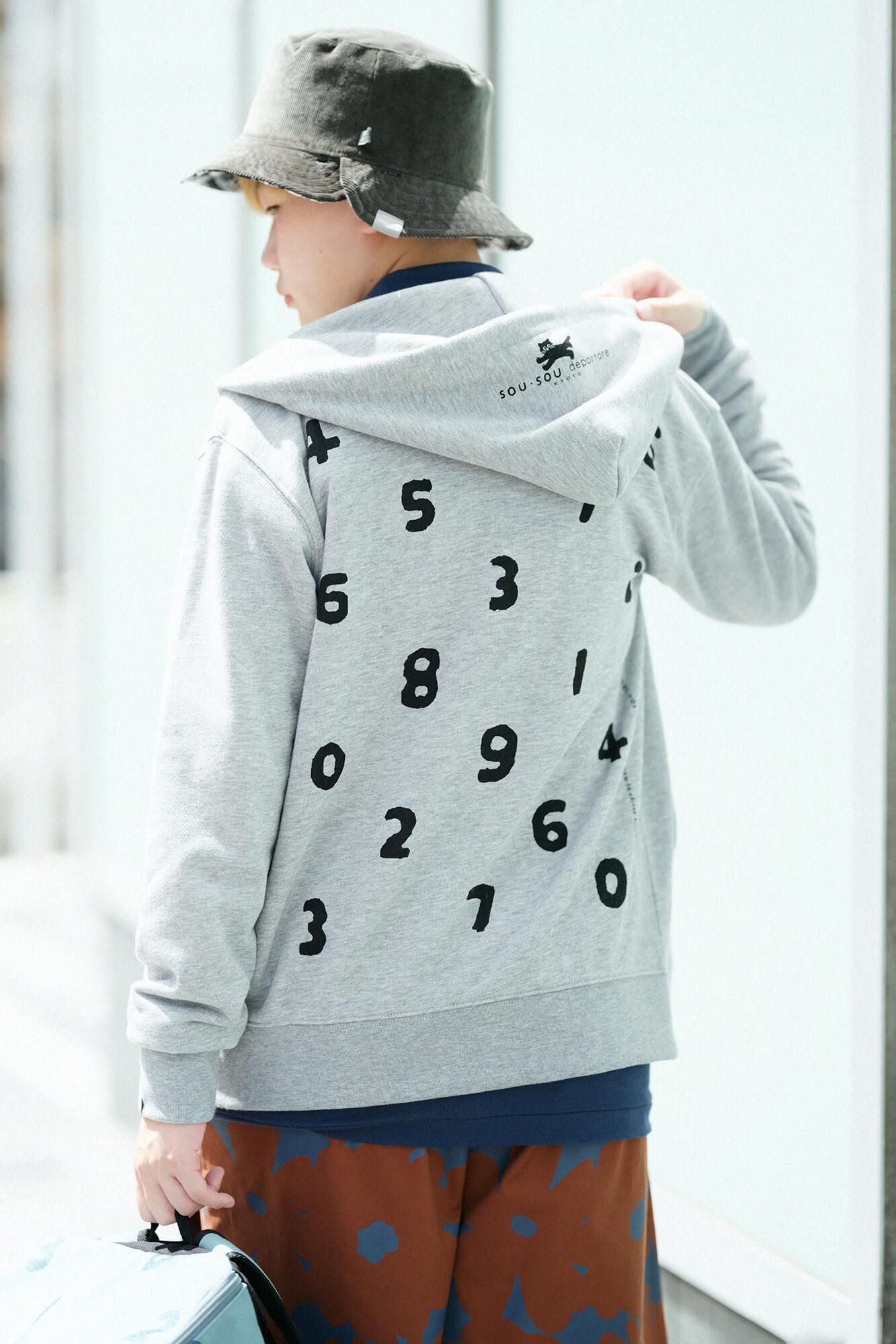 SO-SU-U デポルターレ ZIP UP スウェットパーカー[9.7]／ヘザーグレー
