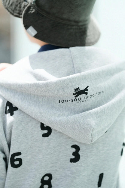 SO-SU-U デポルターレ ZIP UP スウェットパーカー[9.7]／ヘザーグレー