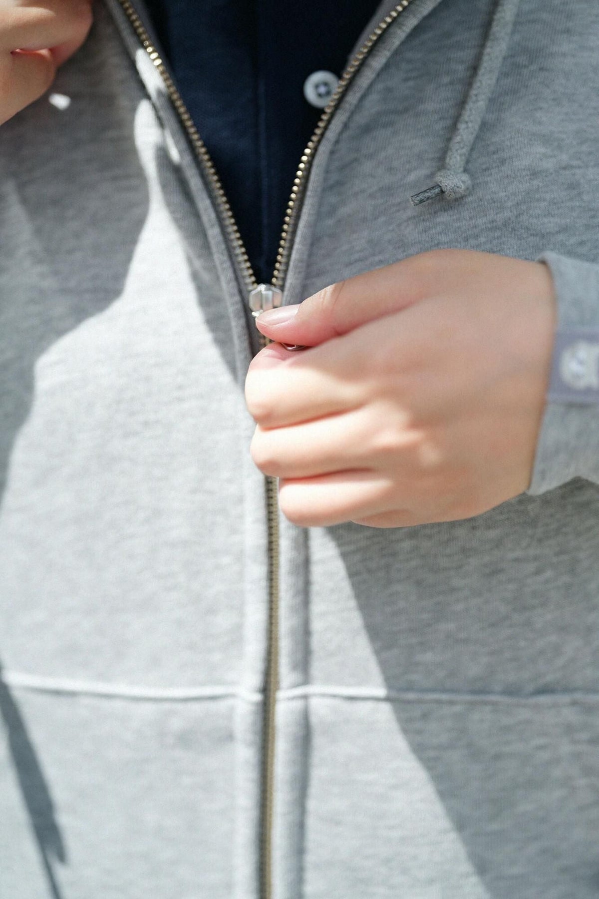 SO-SU-U デポルターレ ZIP UP スウェットパーカー[9.7]／ヘザーグレー