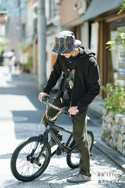 SO-SU-U デポルターレ ZIP UP スウェットパーカー[9.7]／ブラック