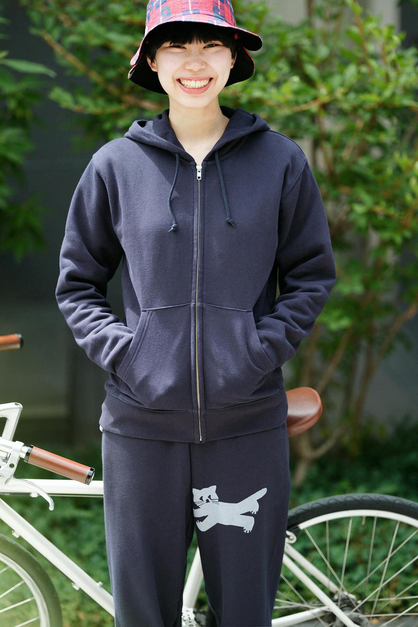 SO-SU-U デポルターレ ZIP UP スウェットパーカー[9.7]／ダークネイビー