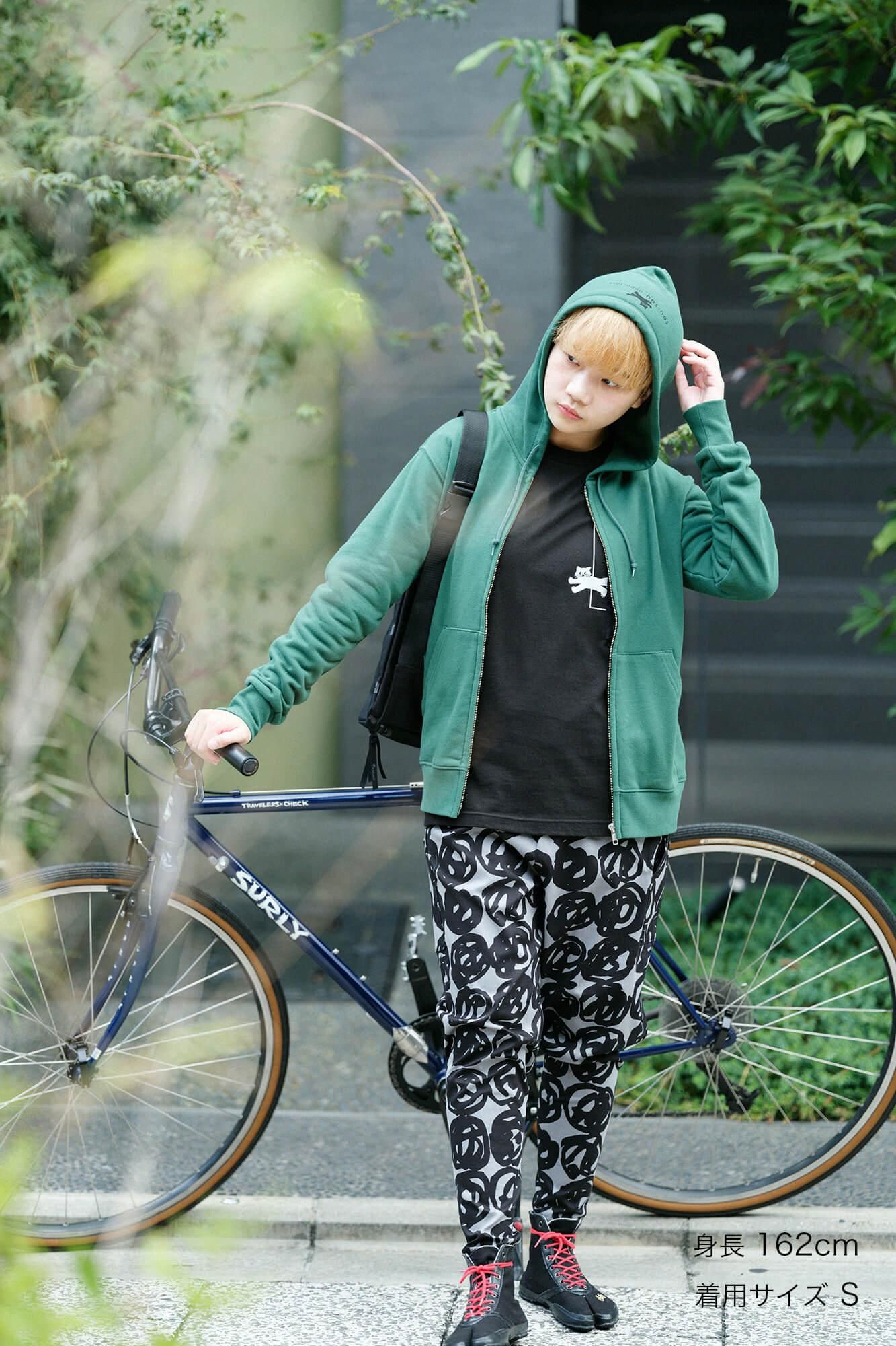 【net限定】ストレッチ ドビー織 BIKEジョードプル／松ぼっくり