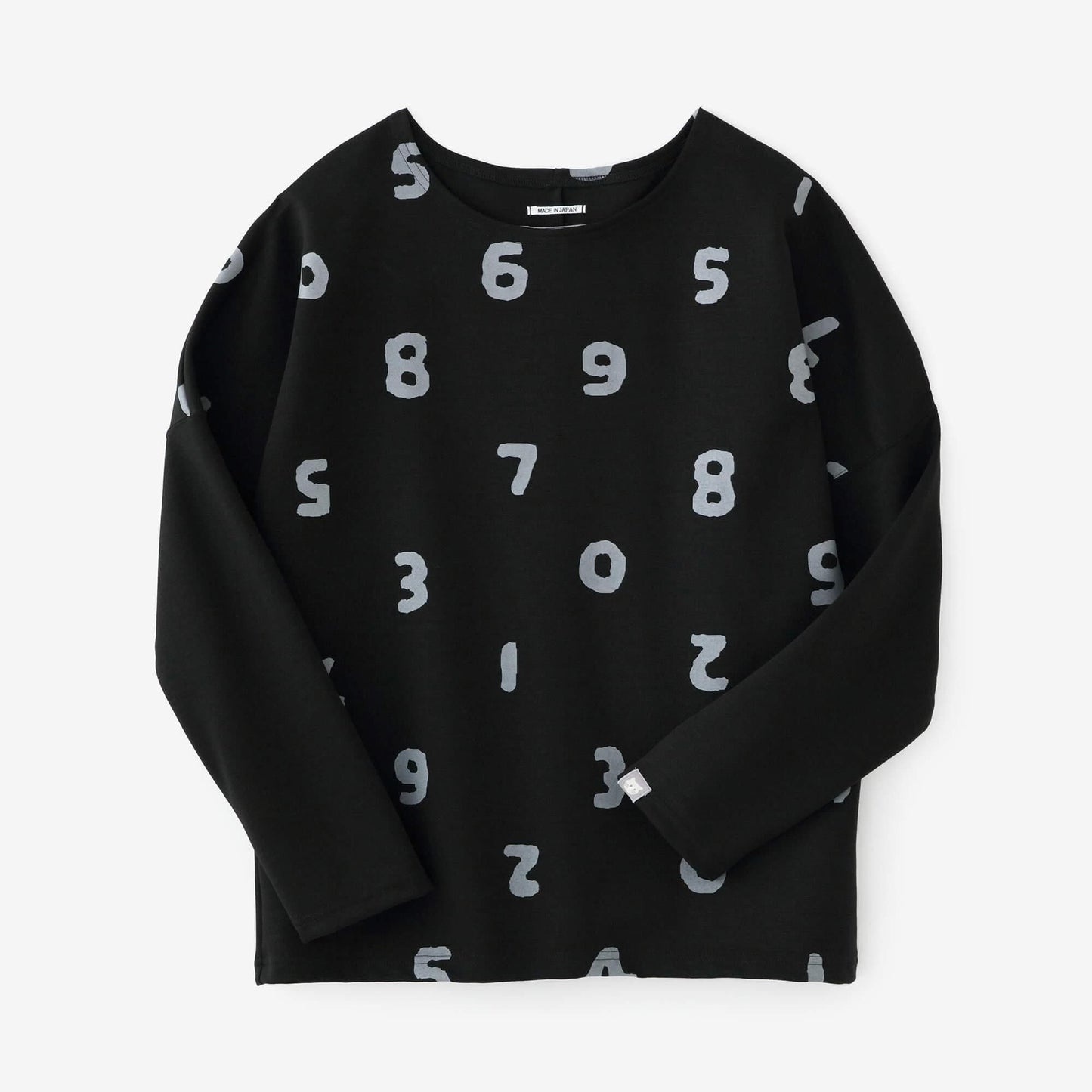 ダンボールニット 型ぬき長袖Tシャツ／SO-SU-U上下（しょうか） 濡羽色（ぬればいろ）▲