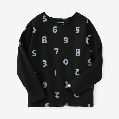 ダンボールニット 型ぬき長袖Tシャツ／SO-SU-U上下（しょうか） 濡羽色（ぬればいろ）▲