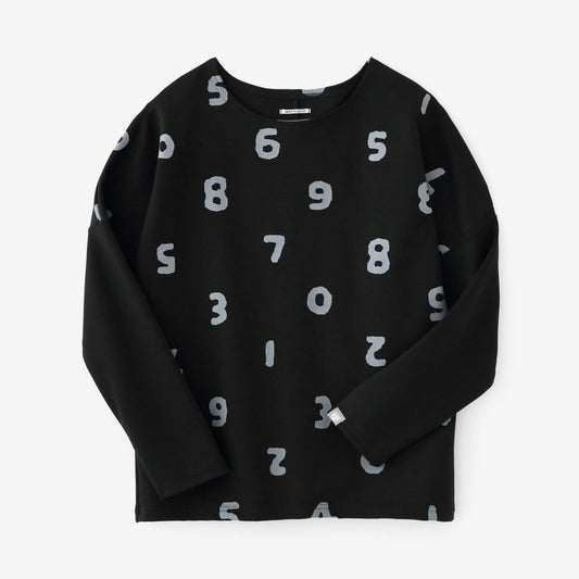 ダンボールニット 型ぬき長袖Tシャツ／SO-SU-U上下（しょうか） 濡羽色（ぬればいろ）▲