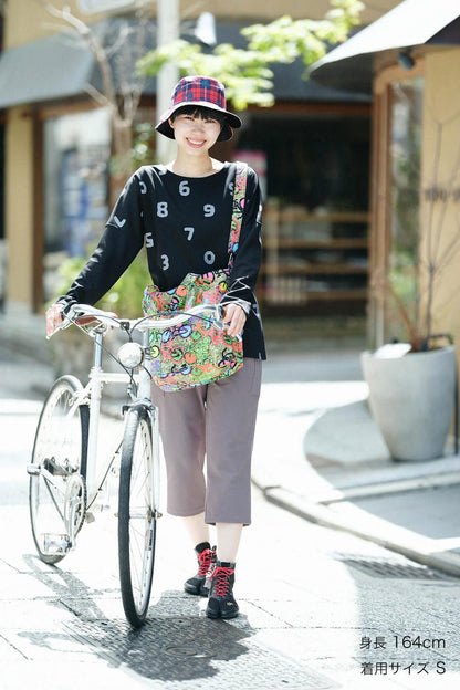 ダンボールニット 型ぬき長袖Tシャツ／SO-SU-U上下（しょうか） 濡羽色（ぬればいろ）▲