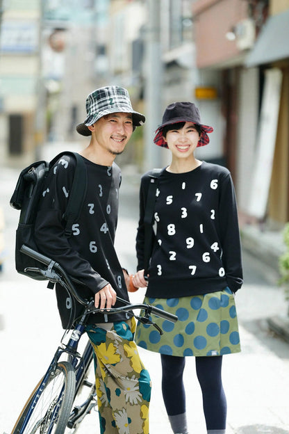 ダンボールニット 型ぬき長袖Tシャツ／SO-SU-U上下（しょうか） 濡羽色（ぬればいろ）▲