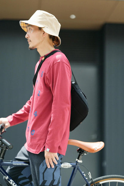 リバーシブル BIKE HAT／イエローチェック×SO-SU-U