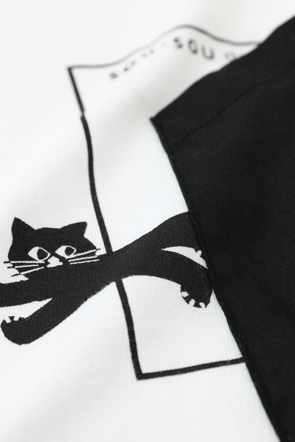 長袖 escape ポケットTシャツ[5.6]／ホワイト