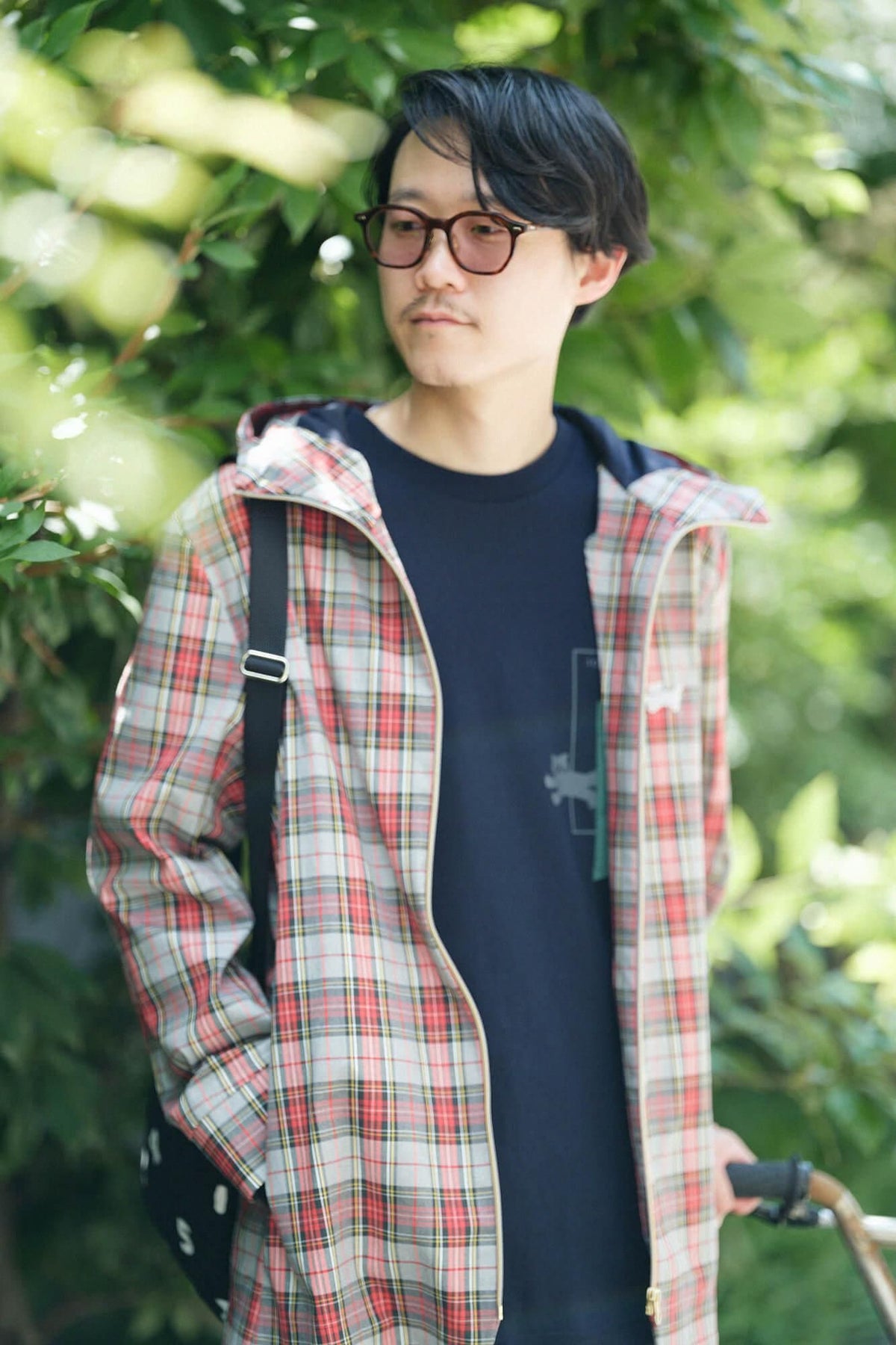 長袖 escape ポケットTシャツ[5.6]／ネイビー