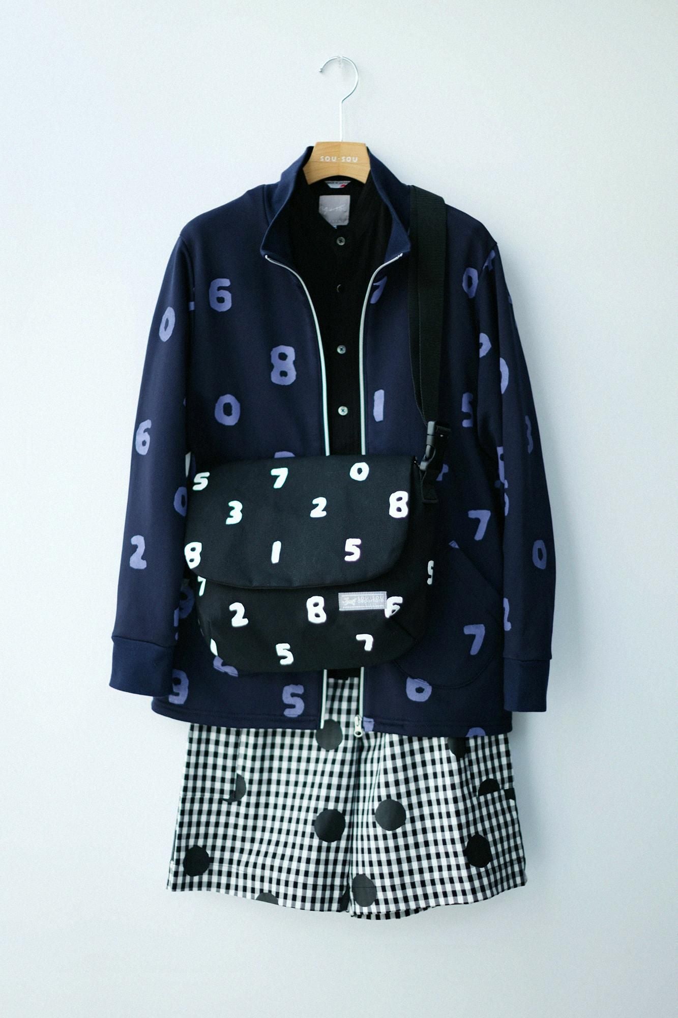 裏毛 ZIP UP BIKEブルゾン／SO-SU-U 深紺（しんこん）▲
