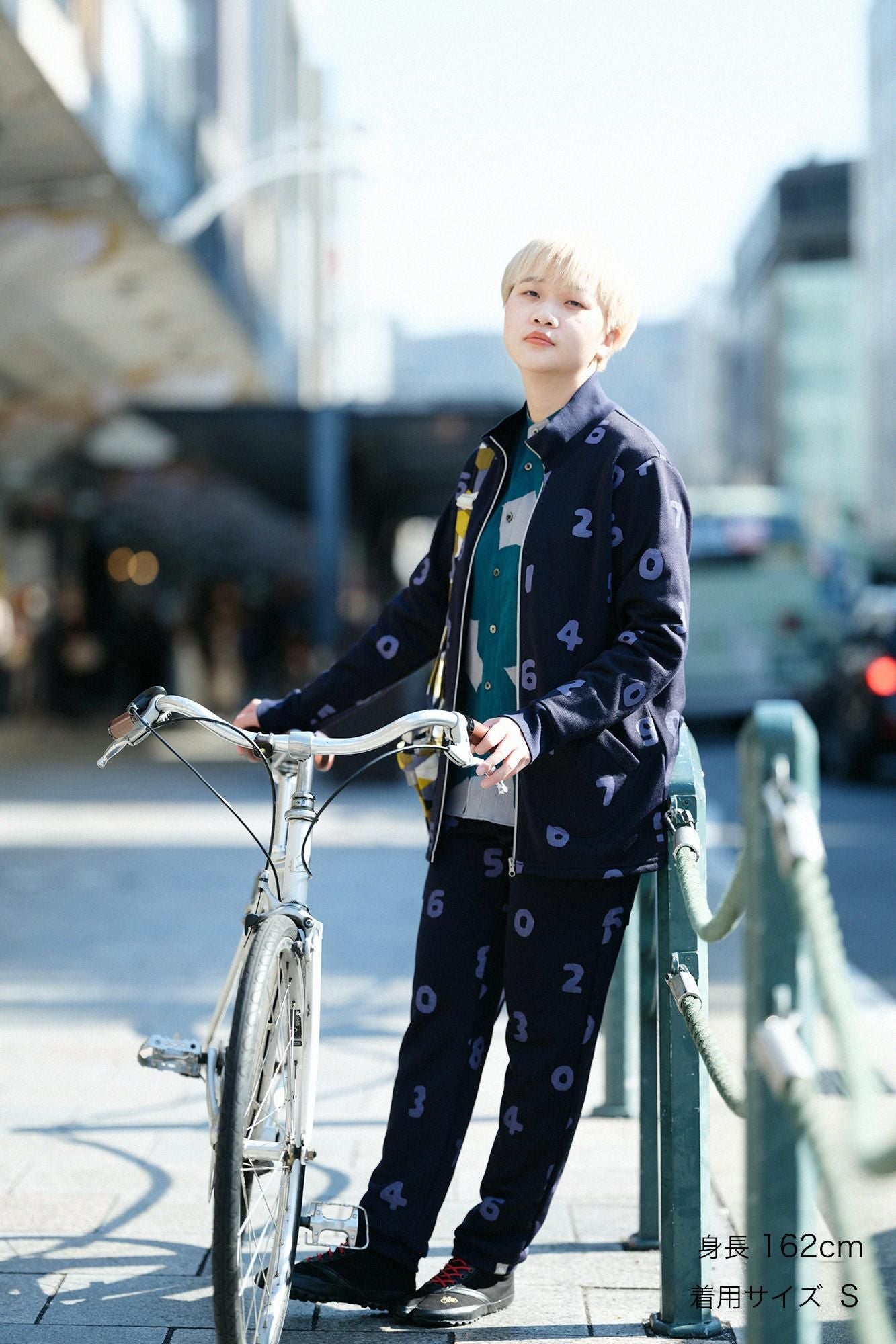 裏毛 ZIP UP BIKEブルゾン／SO-SU-U 深紺（しんこん）▲
