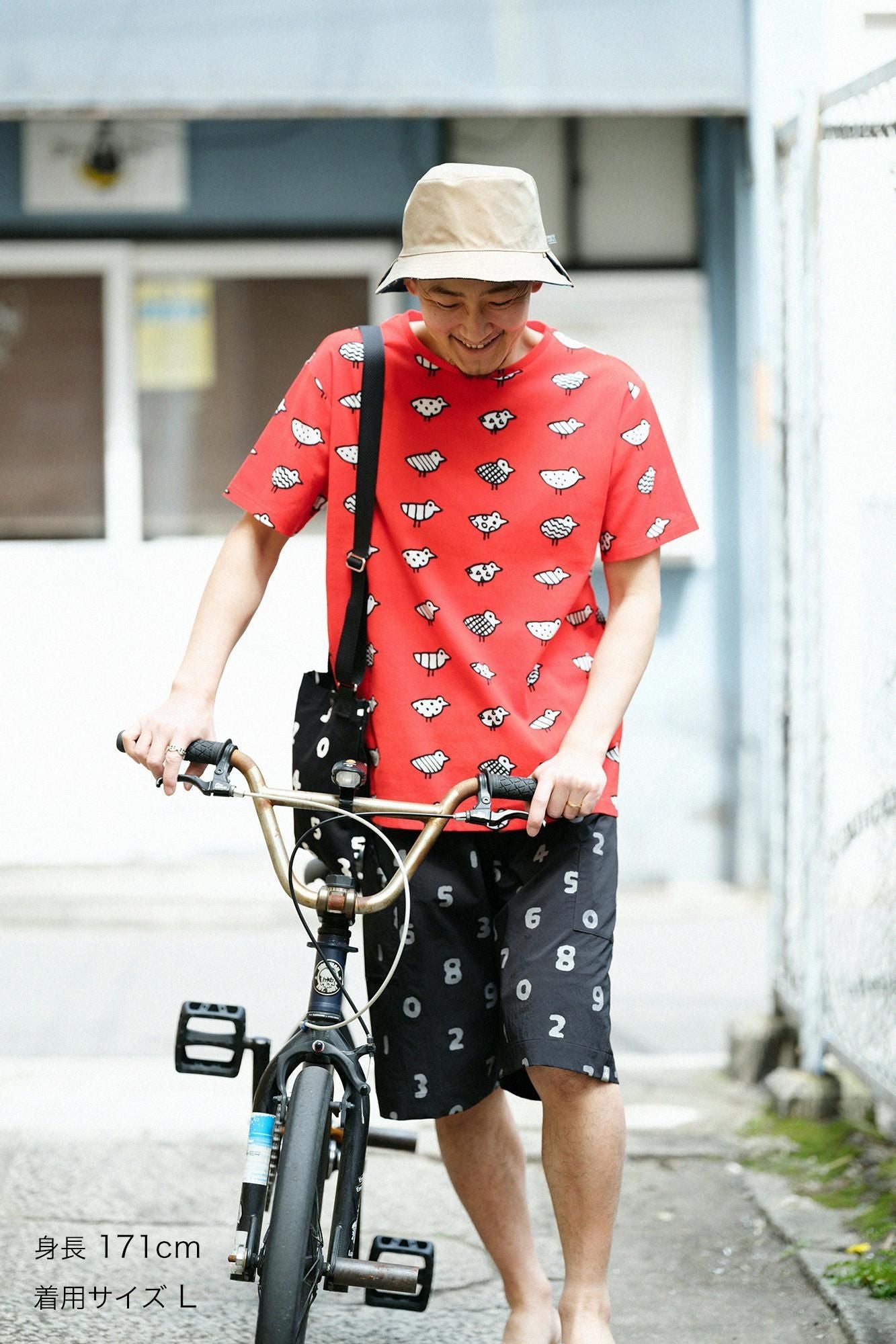 高島縮 40/40 半袖Tシャツ／とことこ