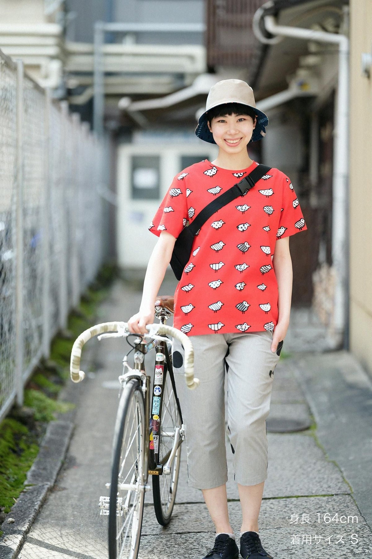 高島縮 40/40 半袖Tシャツ／とことこ