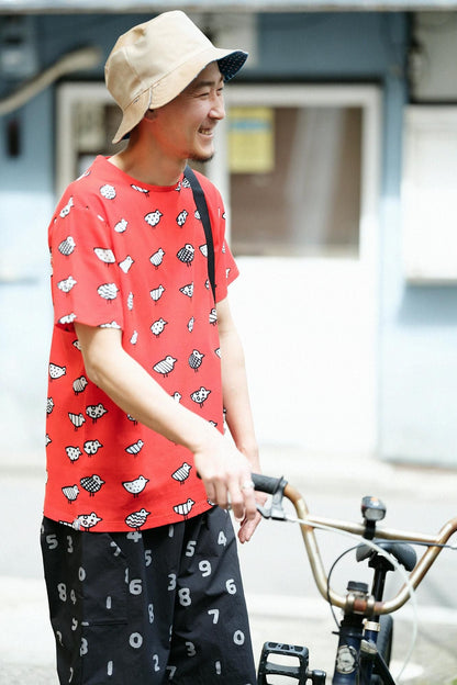 高島縮 40/40 半袖Tシャツ／とことこ