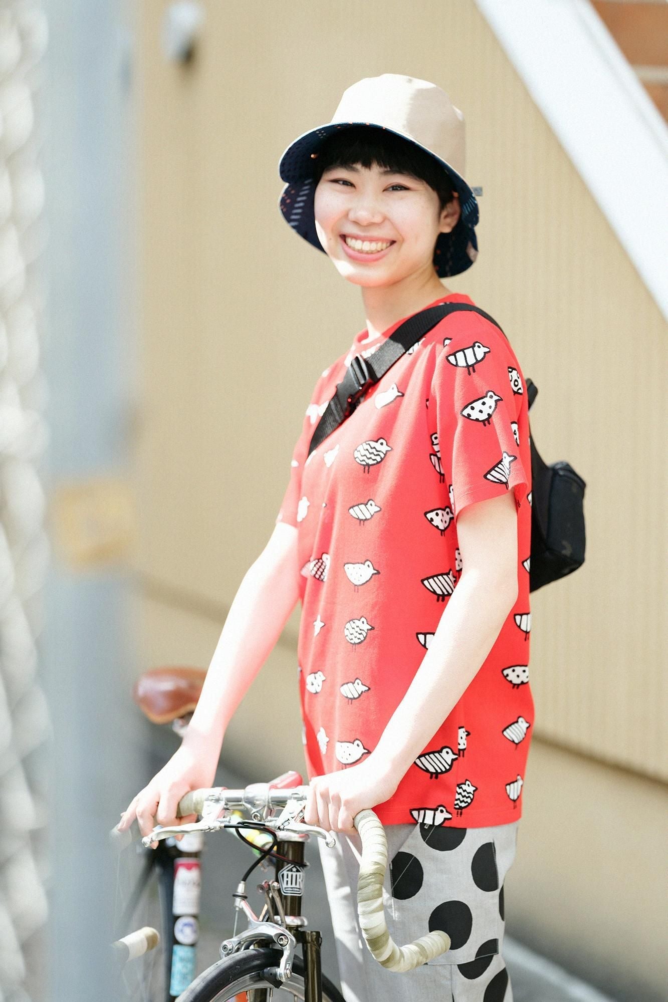 高島縮 40/40 半袖Tシャツ／とことこ