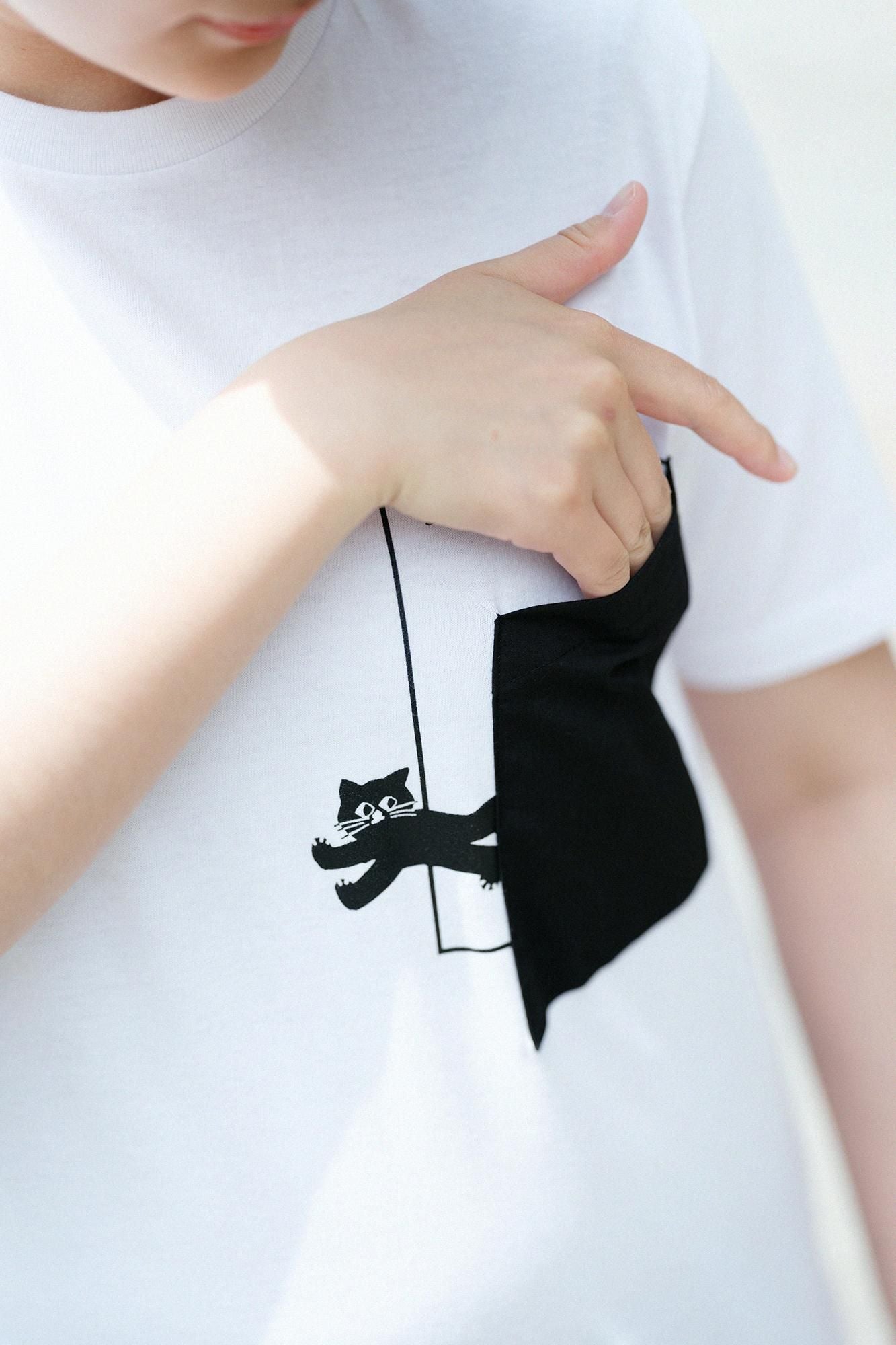 半袖 escape ポケットTシャツ[5.0]／ホワイト