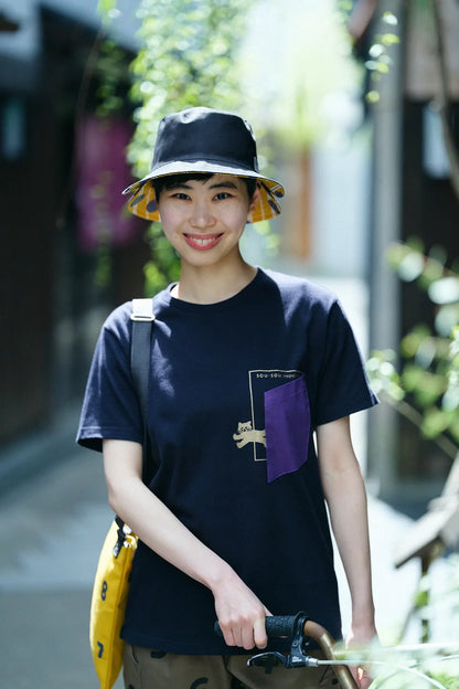 半袖 escape ポケットTシャツ[5.0]／ネイビー