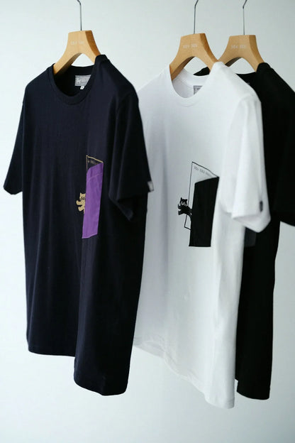 半袖 escape ポケットTシャツ[5.0]／ネイビー
