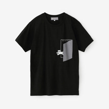 半袖 escape ポケットTシャツ[5.0]／ブラック