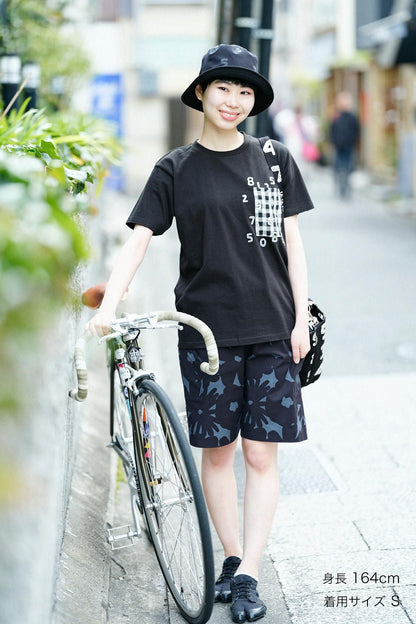 半袖 ポケットTシャツ[5.0]／ブラック×SO-SU-U昆（こん）