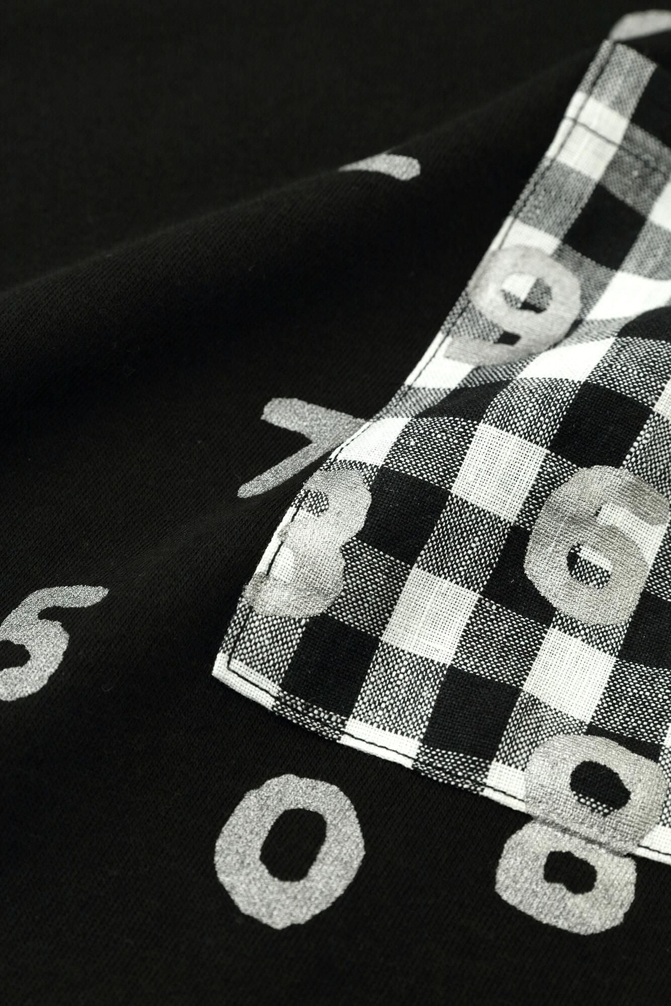 半袖 ポケットTシャツ[5.0]／ブラック×SO-SU-U昆（こん）