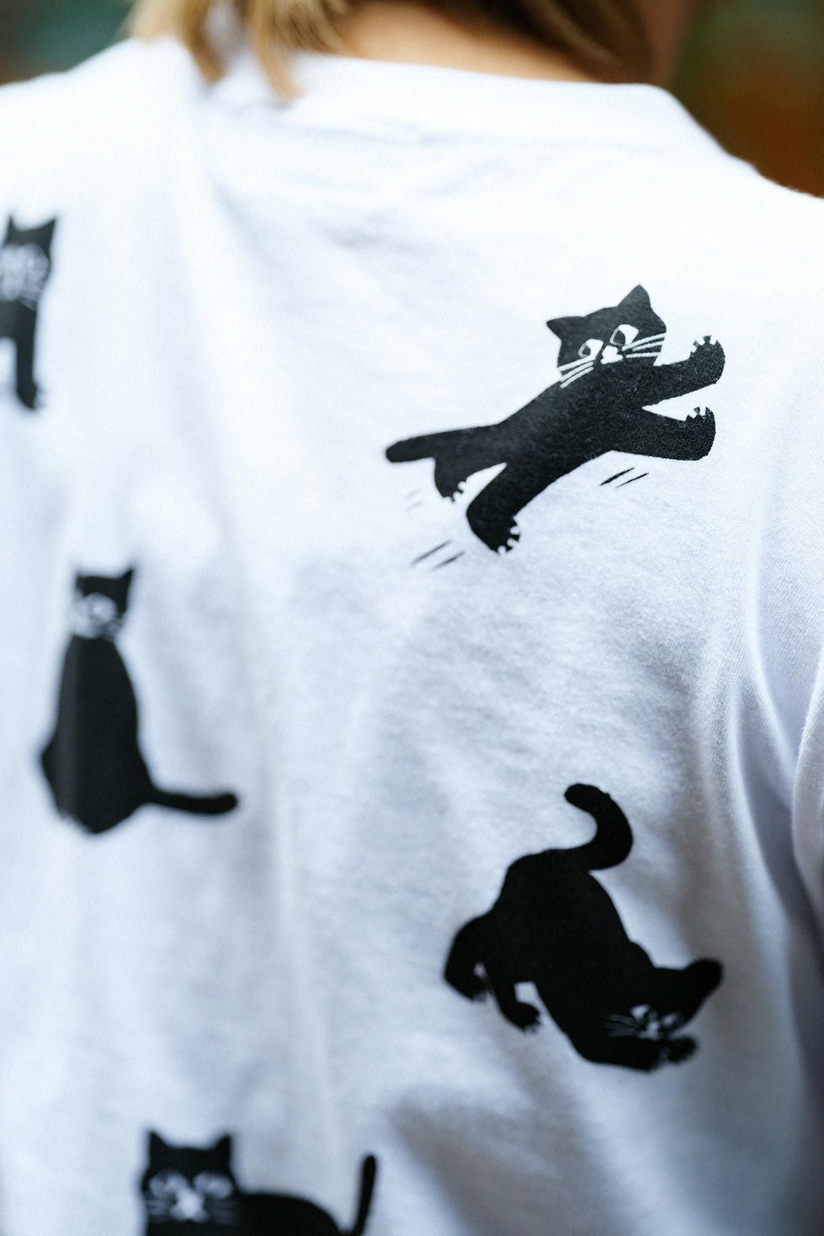 ねこ 半袖Tシャツ[5.0]／ホワイト