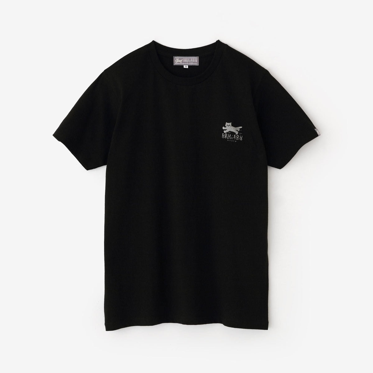 ねこ 半袖Tシャツ[5.0]／ブラック
