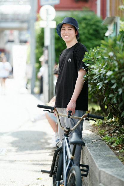 ねこ 半袖Tシャツ[5.0]／ブラック