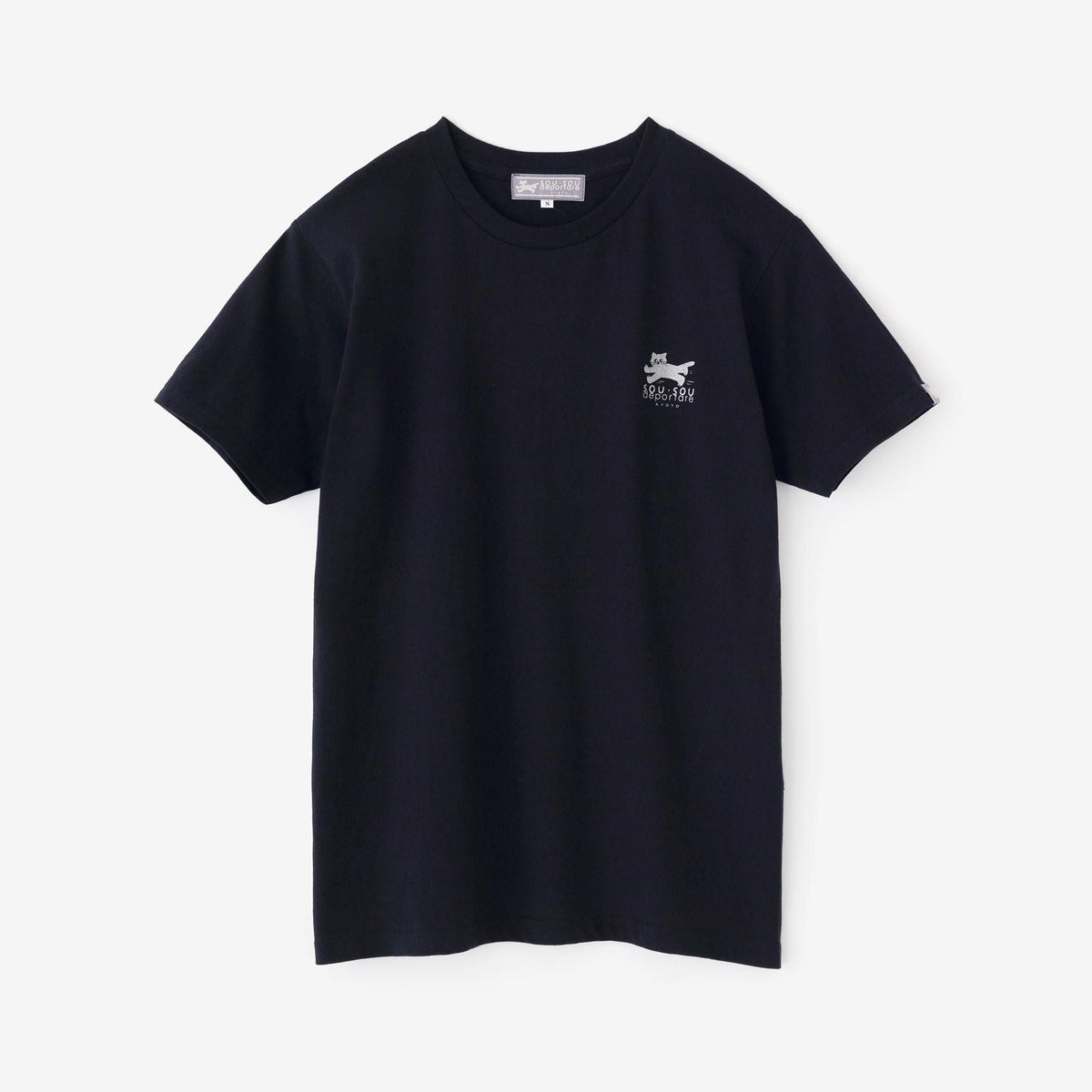 ねこ 半袖Tシャツ[5.0]／ネイビー