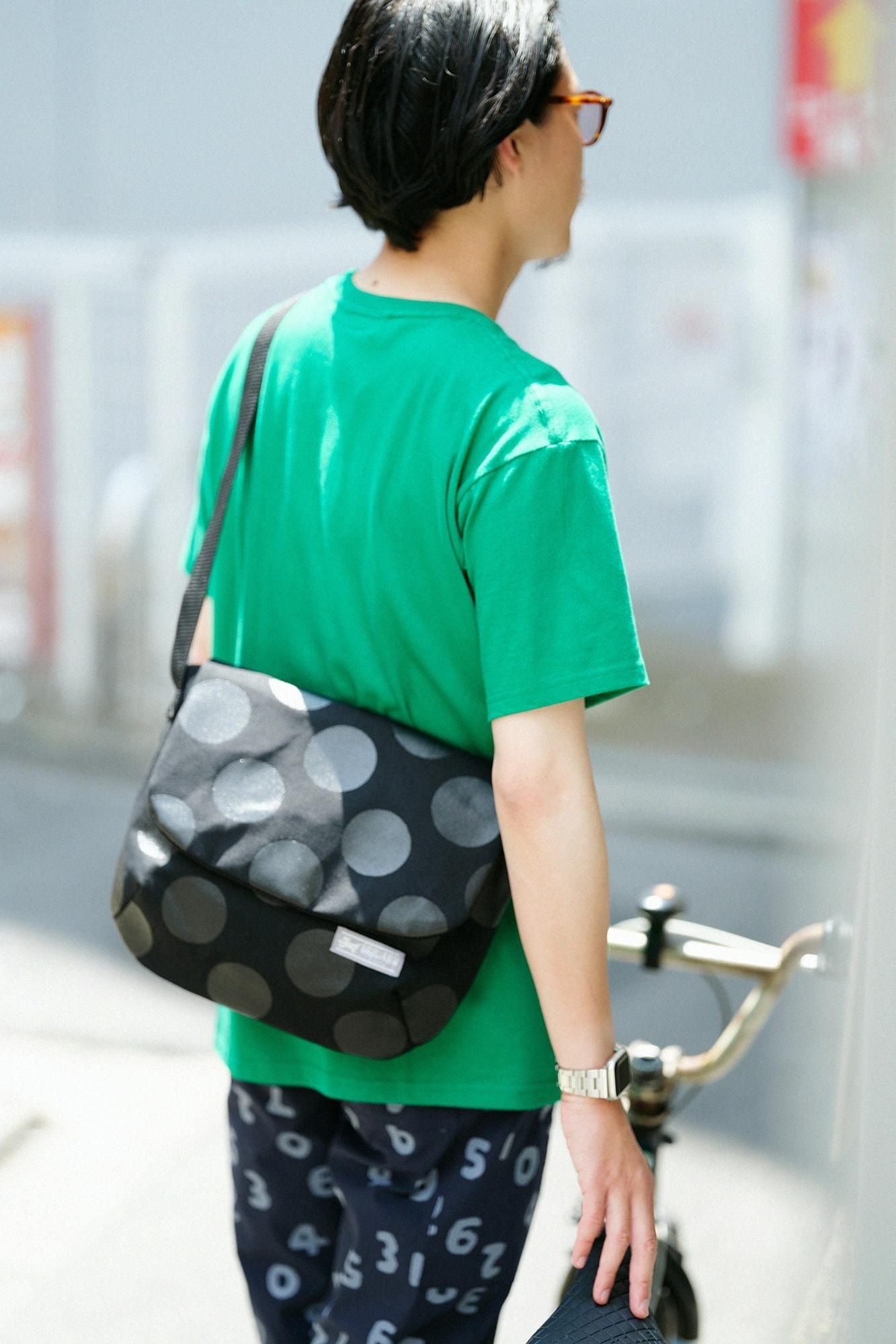 半袖 ポケットTシャツ[5.0]／グリーン×チャリンチャリン