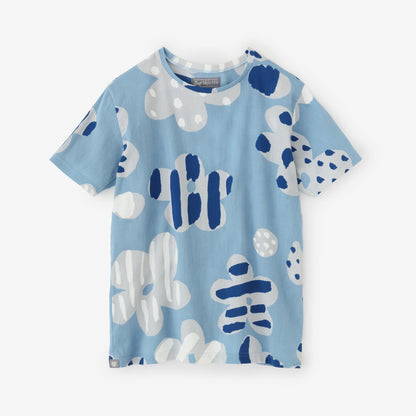 高島縮 40/40 半袖Tシャツ／はじける