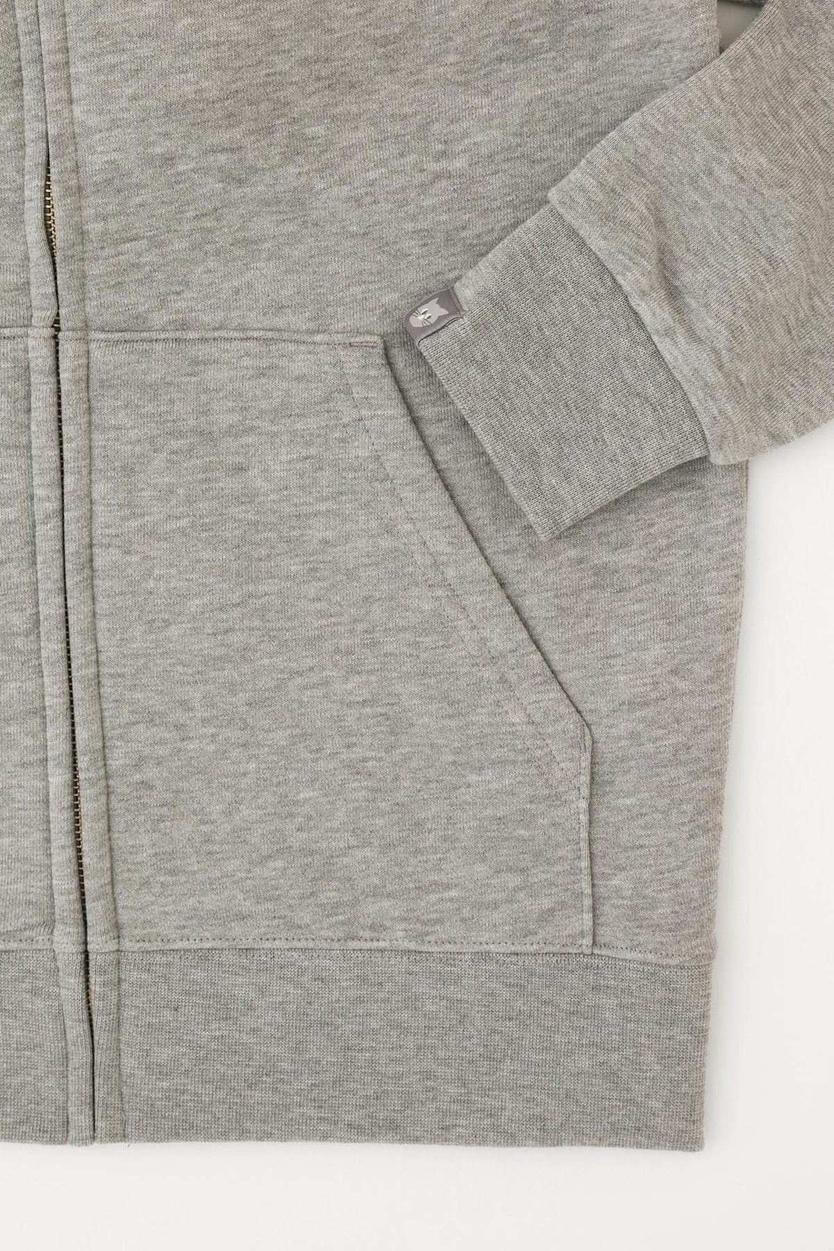 デポルターレ ZIP UP スウェットパーカー[9.7]／ヘザーグレー