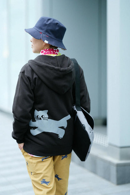 デポルターレ ZIP UP スウェットパーカー[9.7]／ブラック