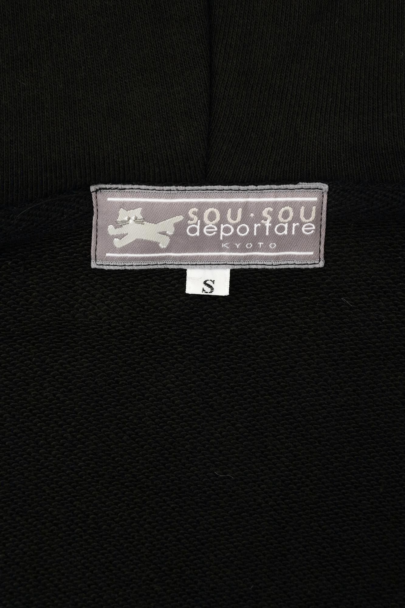 デポルターレ ZIP UP スウェットパーカー[9.7]／ブラック
