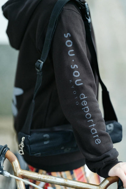 デポルターレ ZIP UP スウェットパーカー[9.7]／ブラック