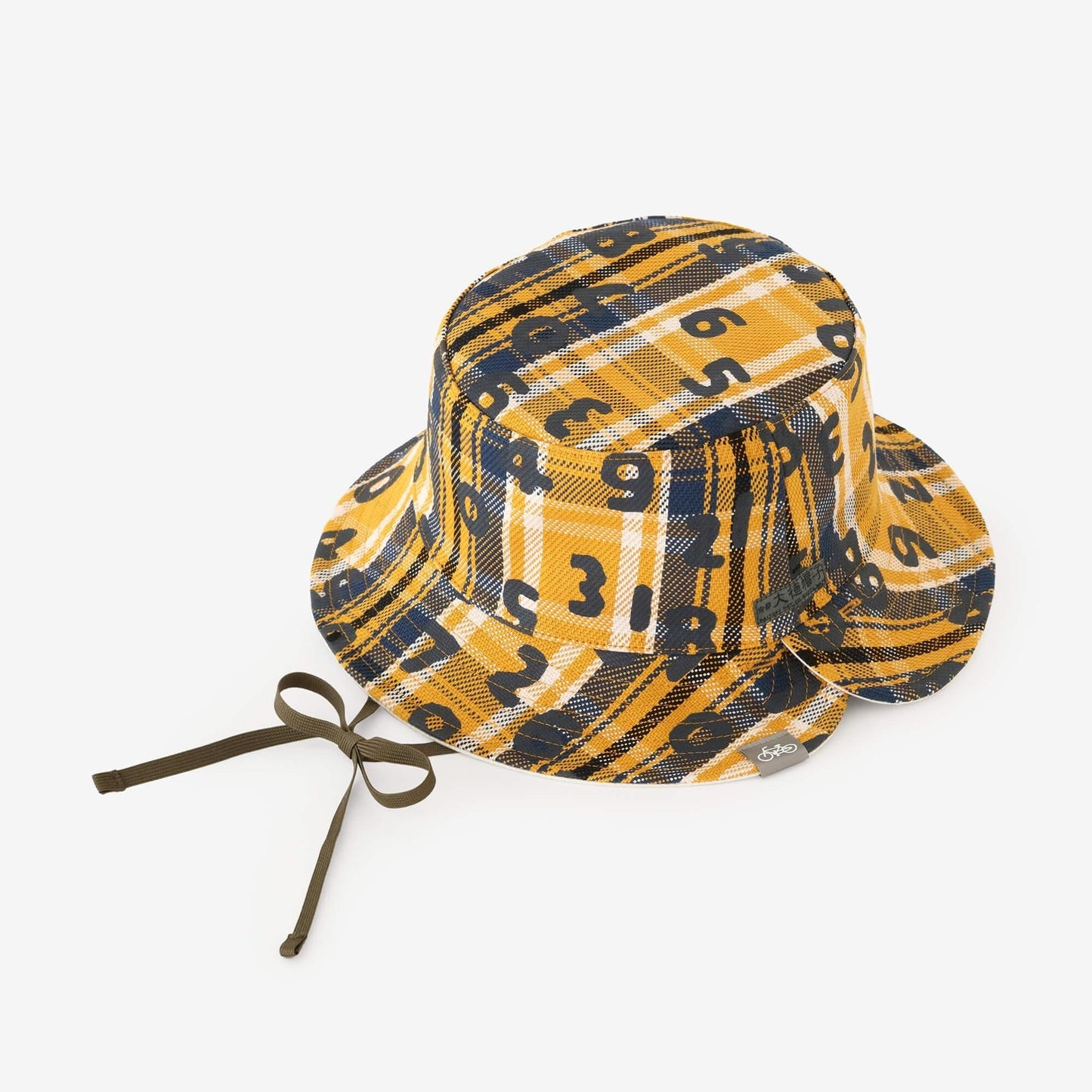 ヘビーツイルチェック リバーシブル BIKE HAT／SO-SU-U昆（こん） 上下（しょうか） 黄金色（こがねいろ）